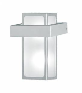 88112 çöl divar işığı gümüşü metal ağ mat şüşə 2x25W 240mm