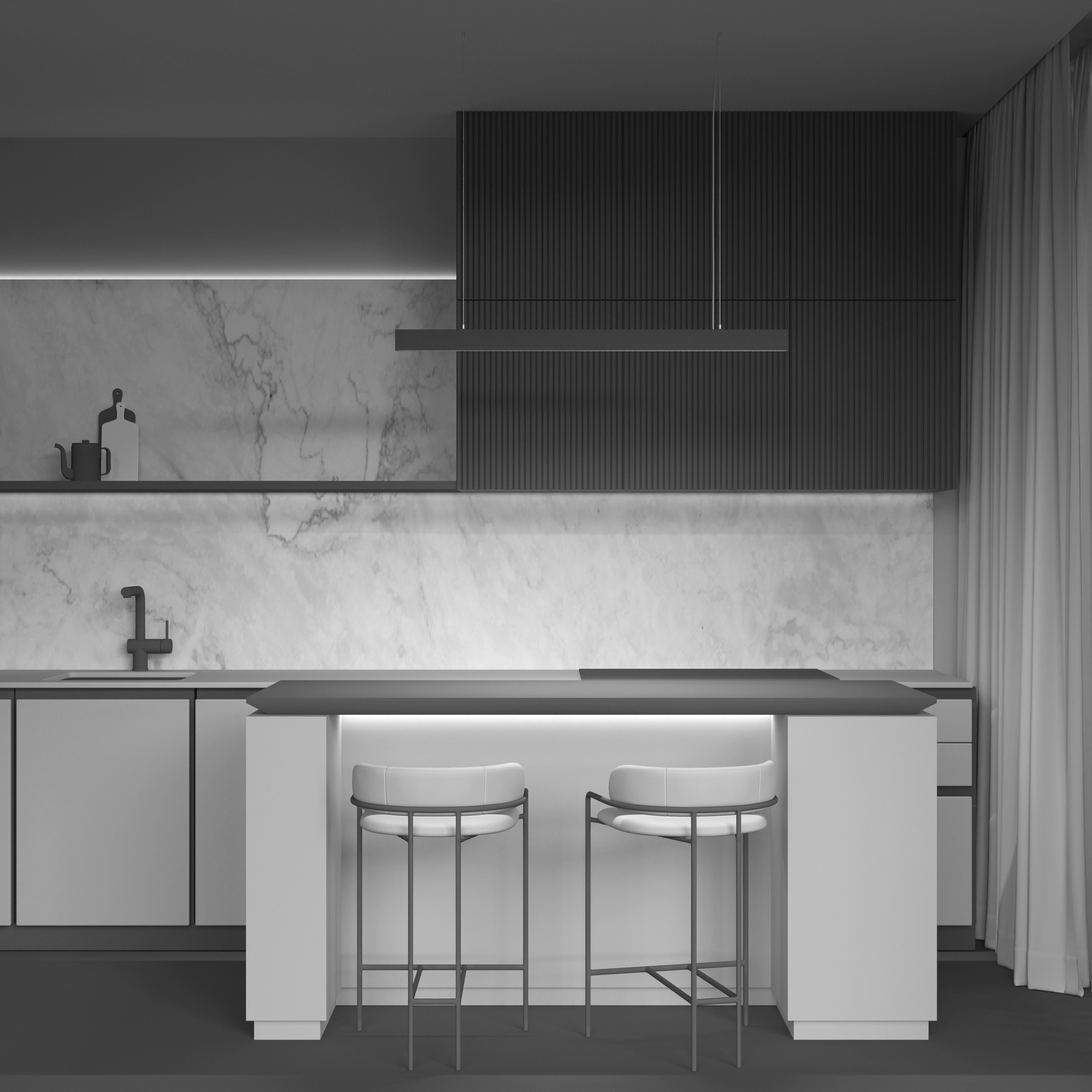 P051PL-L40B4K Çilçıraq qara alüminium 1X40Vt 8/28/208sm VİNDER