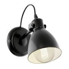 49468 Divar işığı qara polad 1X40W 215mm PRIDDY