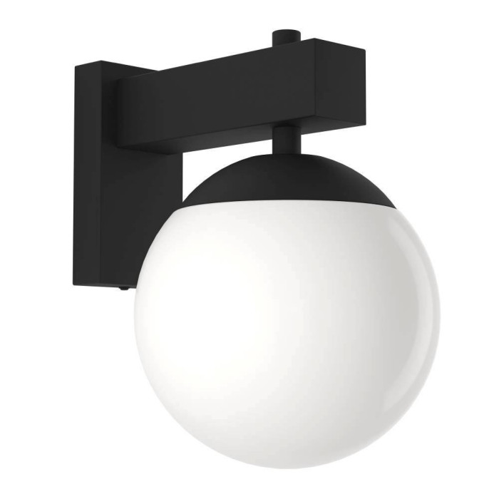 900669 Çöl divar işığı qara polad ağ polimer 1X40Vt 28/29/20sm BUFALATA