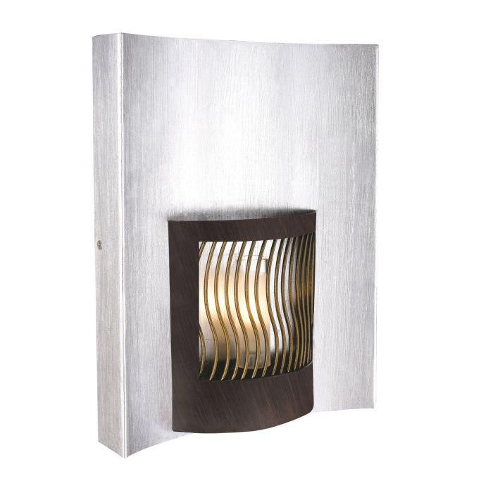 88554 divar işığı qəhvəyi gümüş metal 40W 305mm