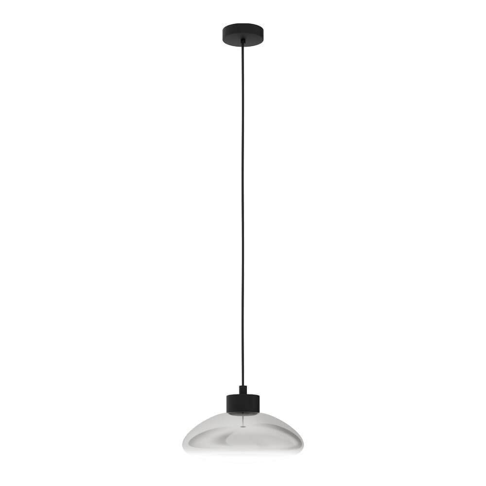 39783 Təkli asqı lampa qara polad dumanlı şüşə 1X6W 150sm SARNARRA