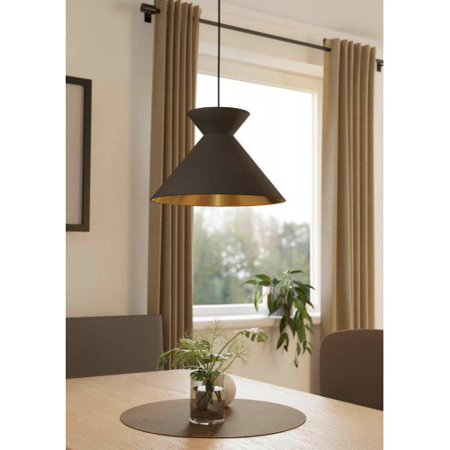 900347 SCHWARZ/CAPPUCCINO-MS E27 'NASTASIA 