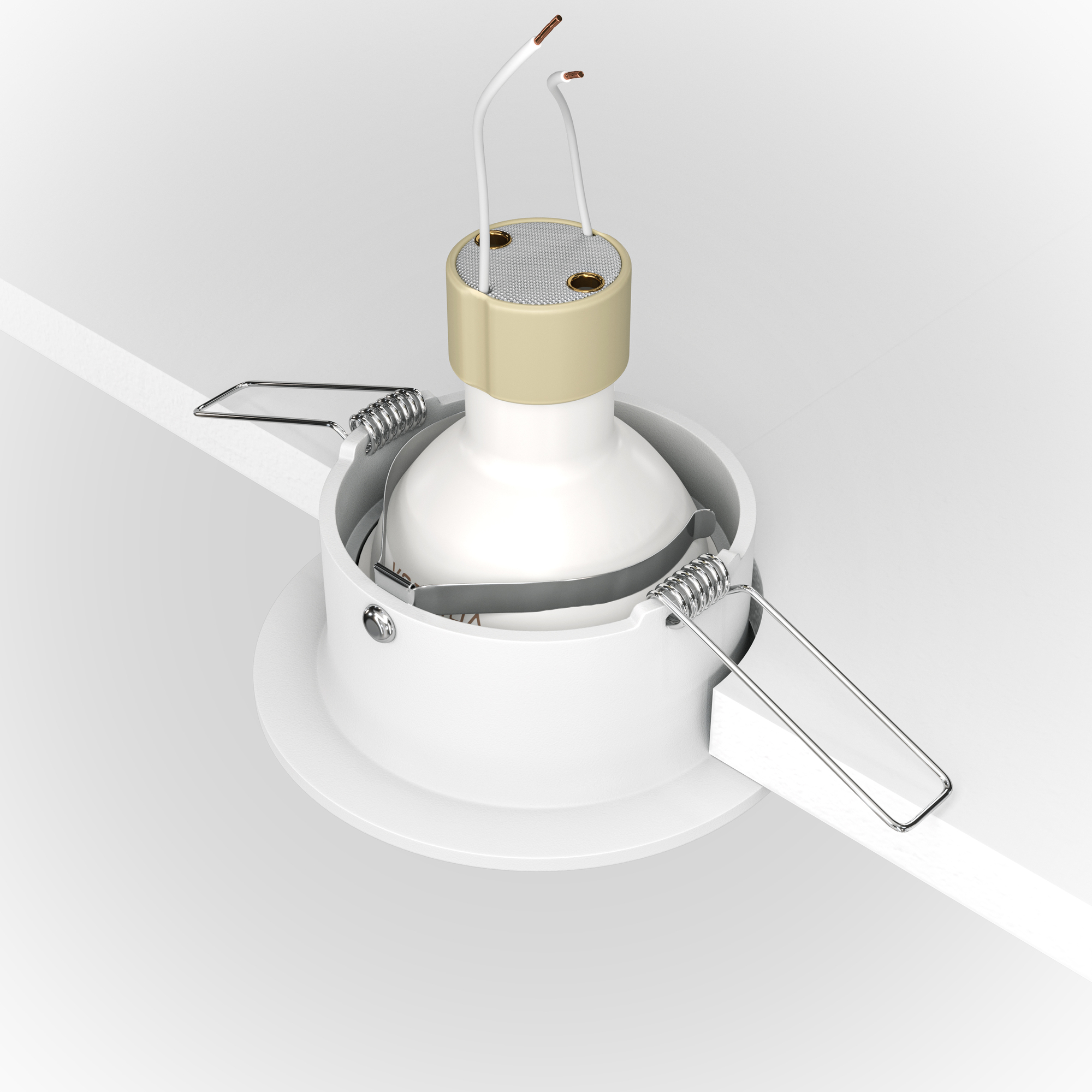 DL027-2-01W Spot ağ alüminium 1X10Vt 85/70mm SLİM