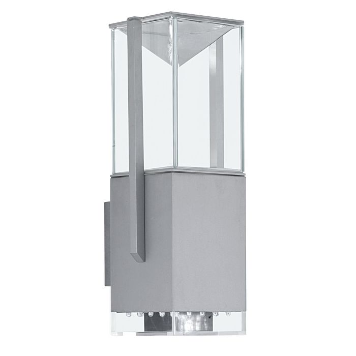 88131 çöl divar işığı alüminium metal şəffaf şüşə 1x50W 290mm