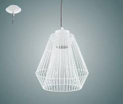 94198 Təkli asqı lampa polad ağ 1X7Vt 110sm PİASTRE