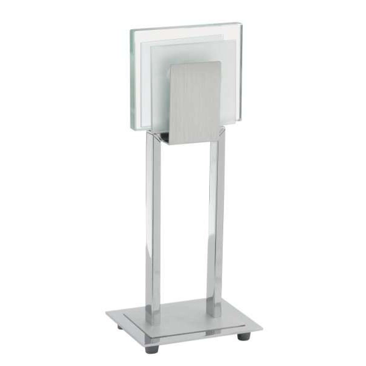90042 stolüstü lampa ağ şüşə xrom 35W 35sm CLAP