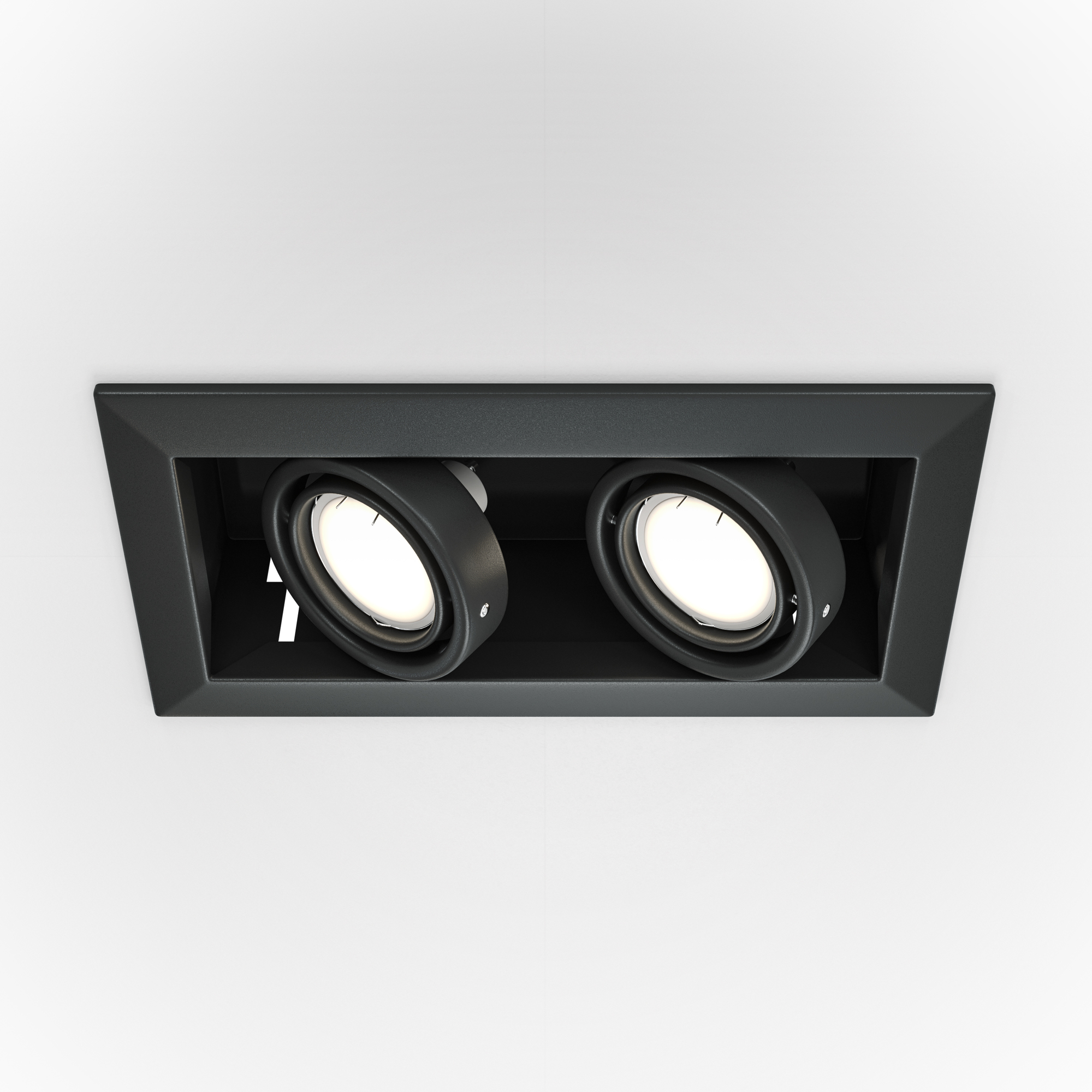DL008-2-02-B Spot qara metal 2X10Vt 245/125mm Metal Modern