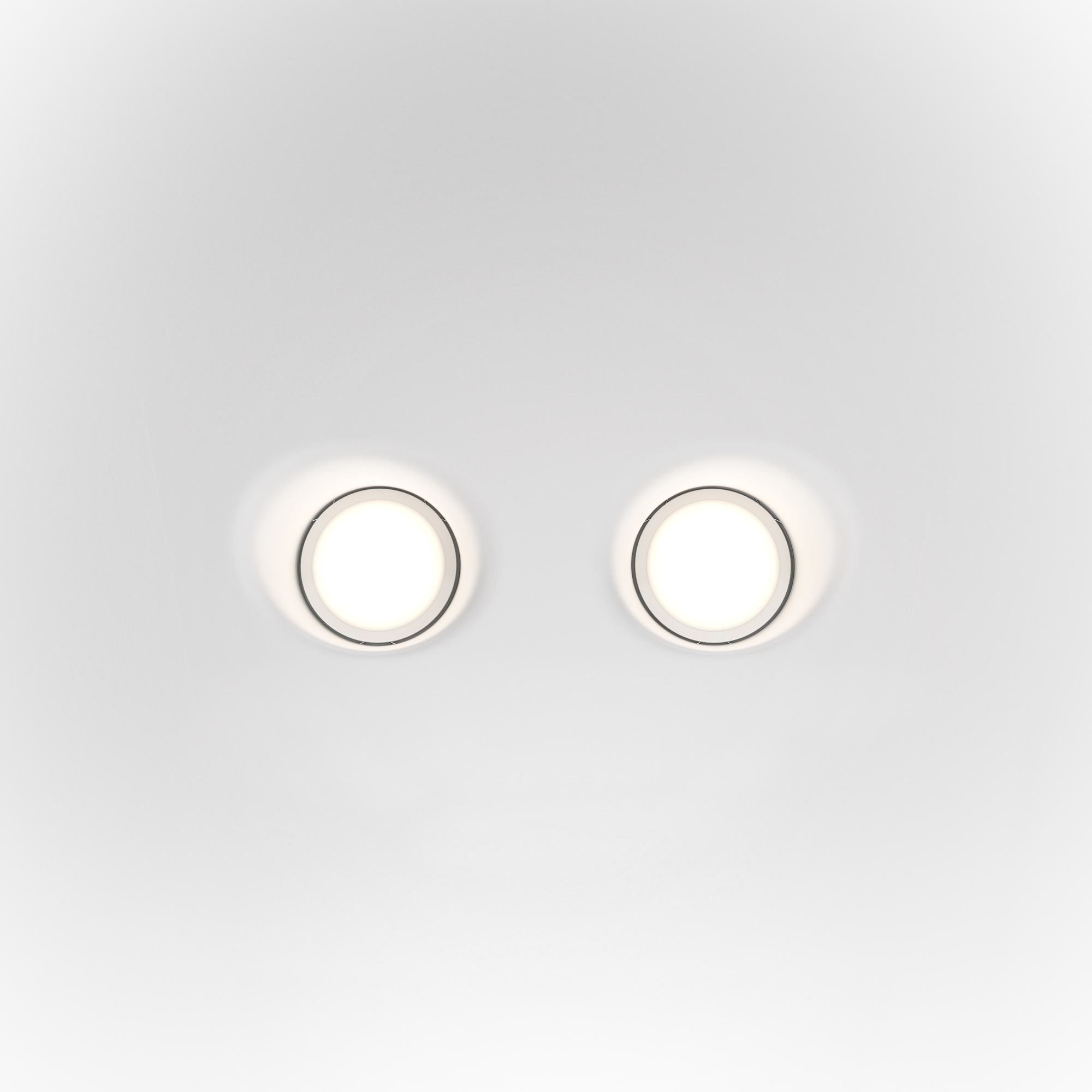 DL002-1-02-W Spot ağ alçı 3X35Vt 230/120mm Gyps Modern