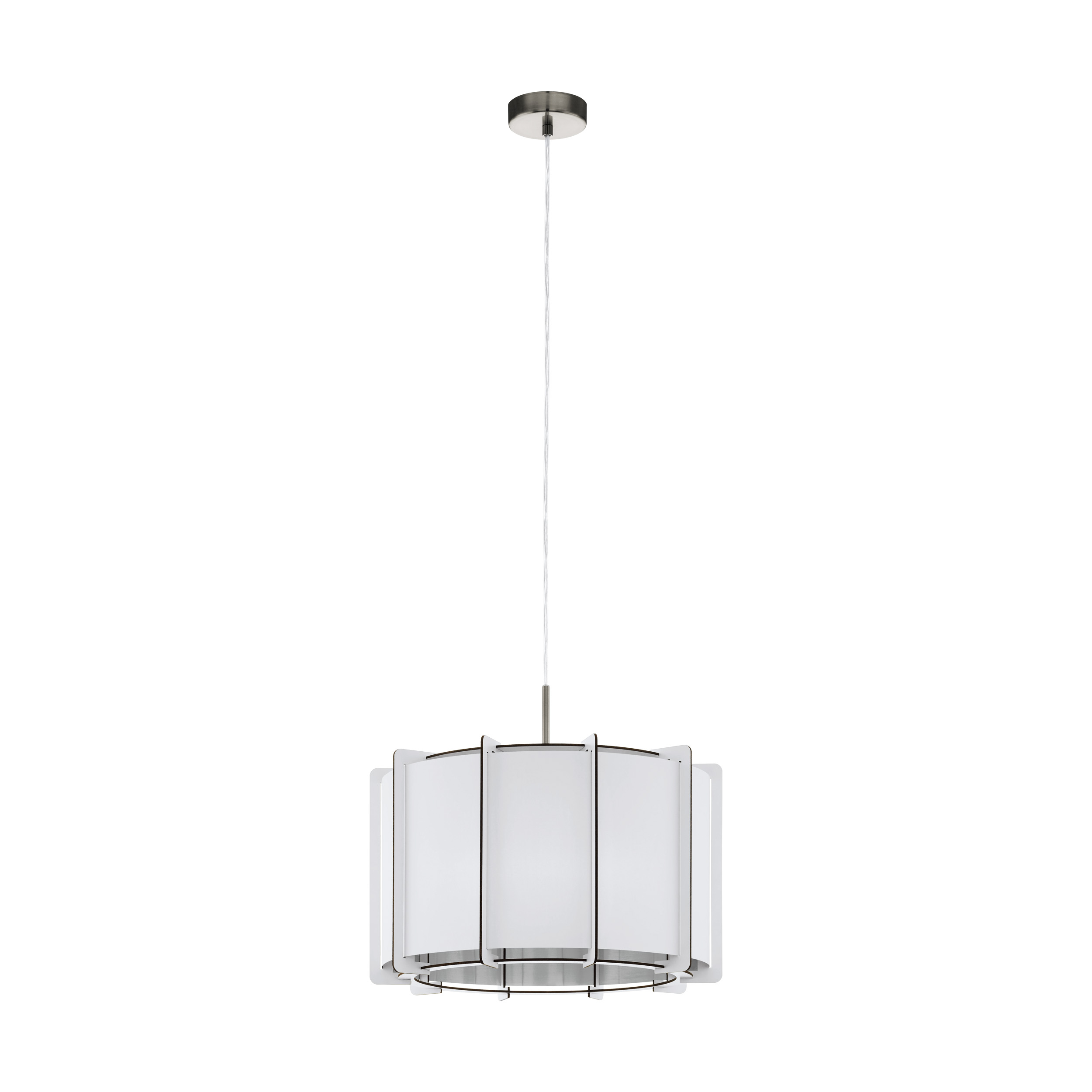 98338 Çilçıraq nikel taxta polimer ağ 1X40Vt(E27) 110sm PINETA