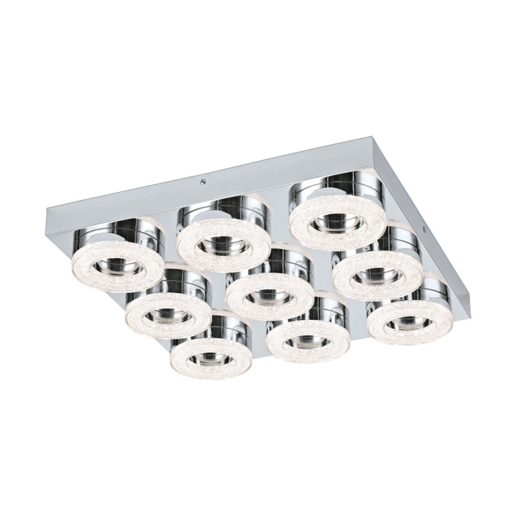 95665 Tavanüstü çilçıraq polad xrom 9X4W (LED) FRADELO