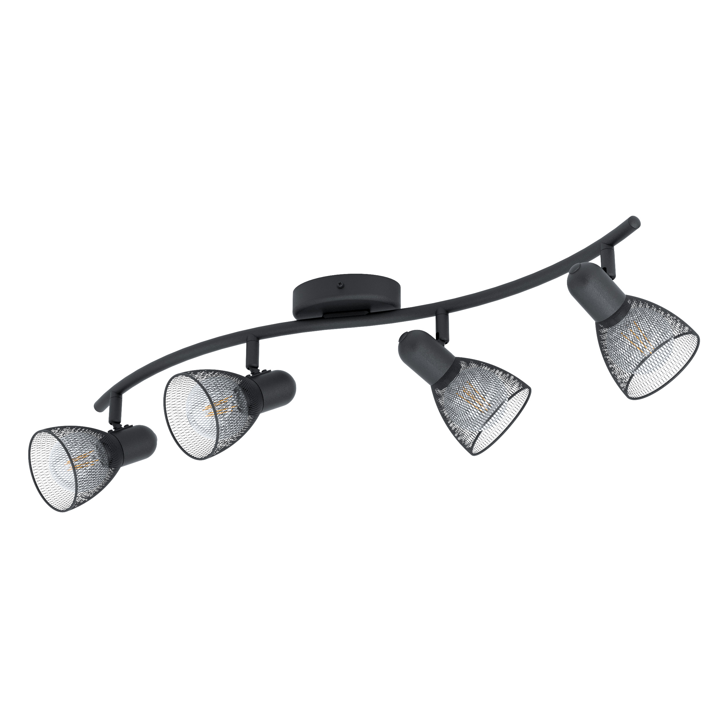 98623 Divar tavan işığı polad qara 4X40Vt 64/15sm CAROVİGNO