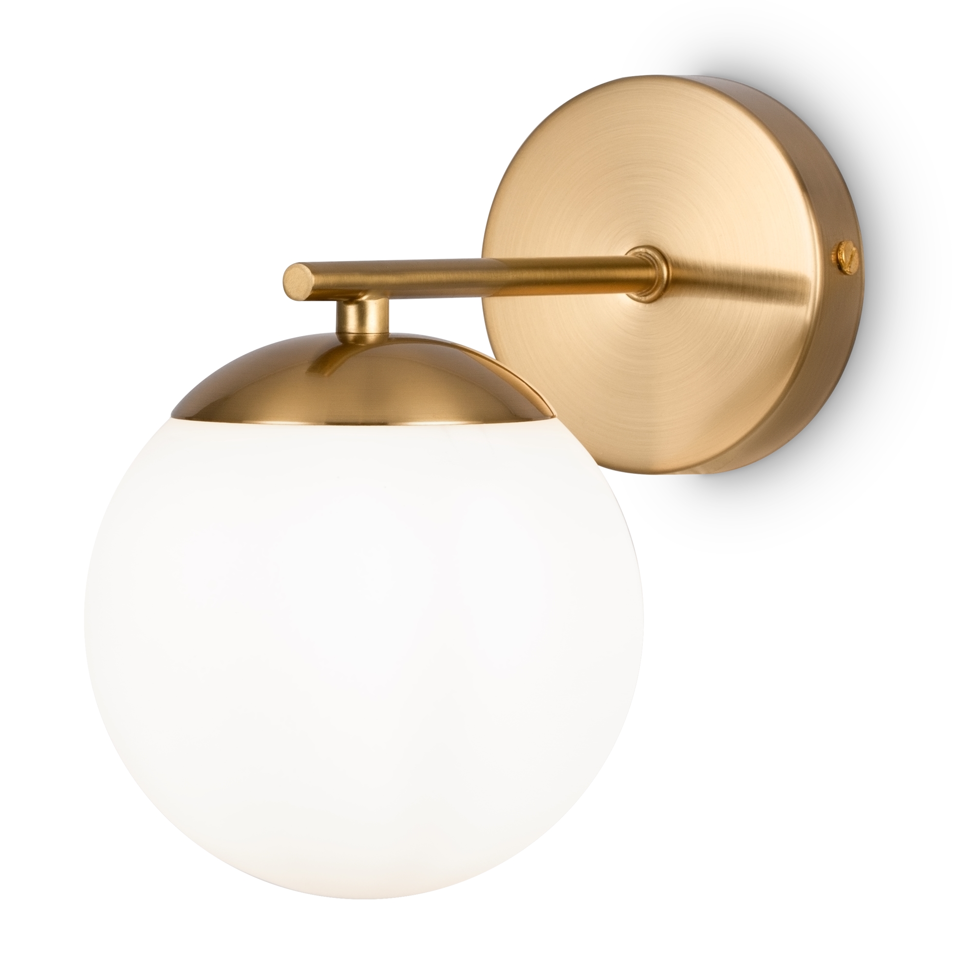 FR5230WL-01BS Divar işığı latun metal ağ şüşə 1X60Vt 20/21/15sm MARBLE