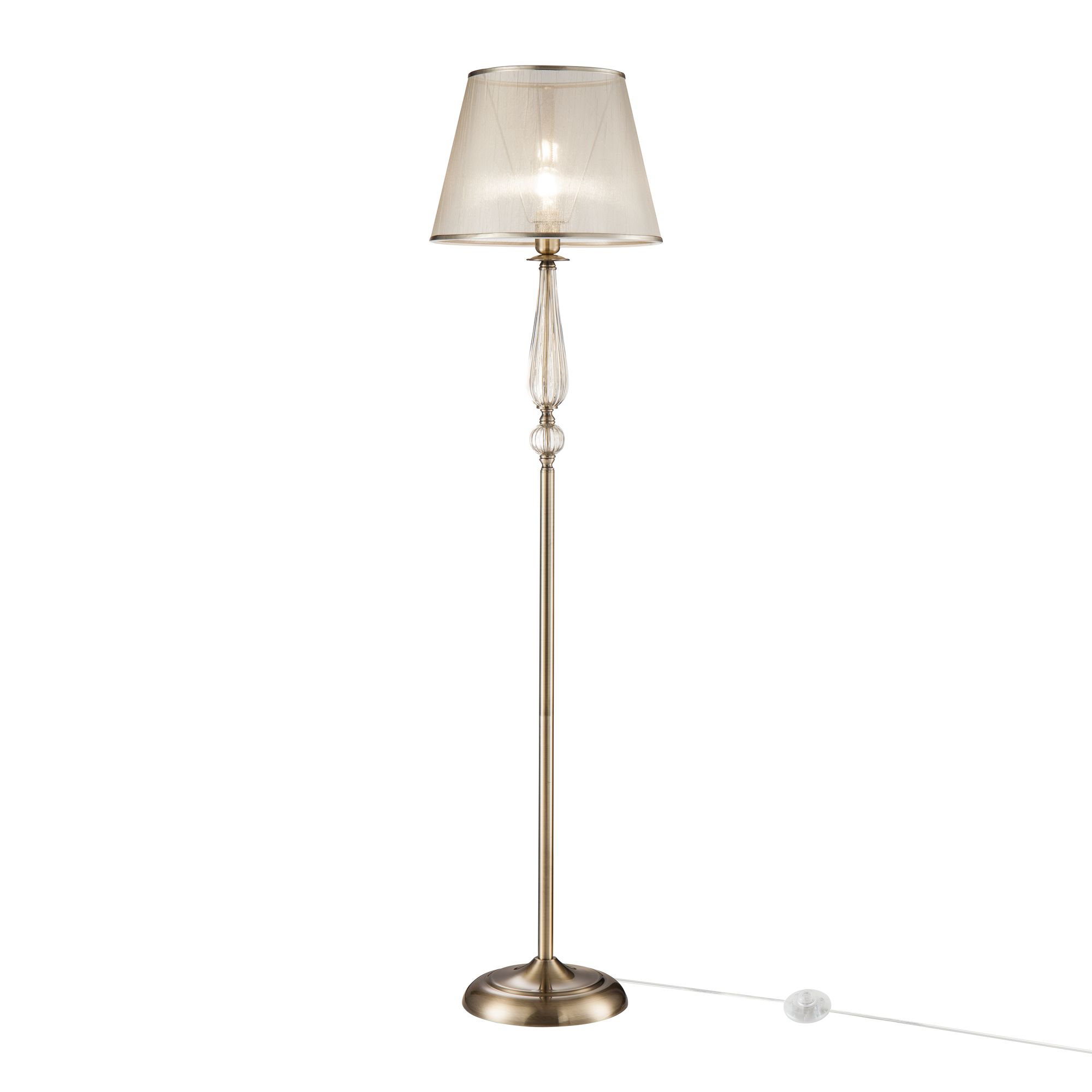 FR2685FL-01BZ Döşəmə lampası bronz metal polimer şəffaf 1X40Vt 153/D38sm İNESSA
