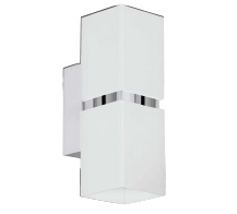 95377 Divar lampası ağ xrom 2X3,3W (GU10 LED) PASSA