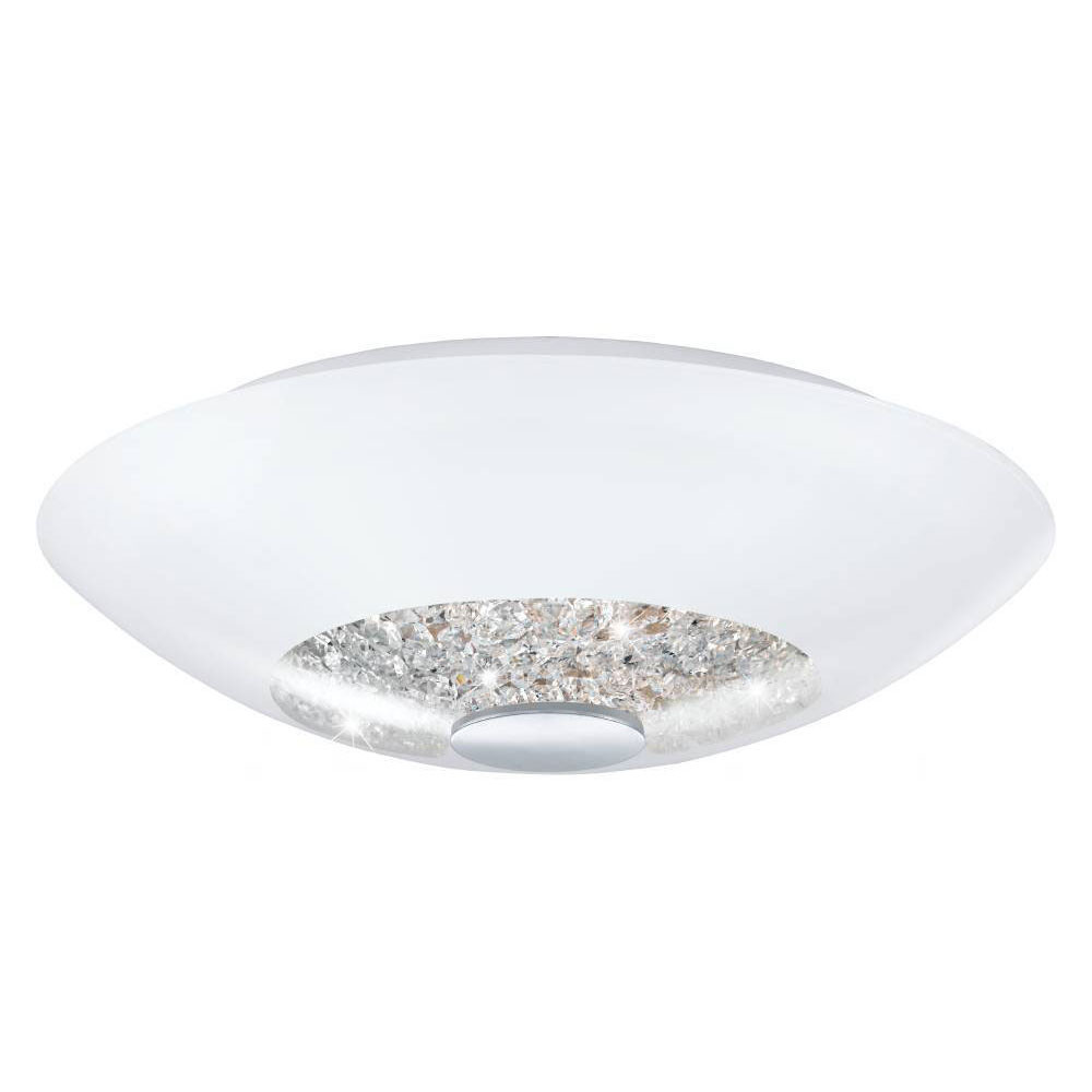 92711 tavan çilçırağı ağ şüşə kristal 32sm
