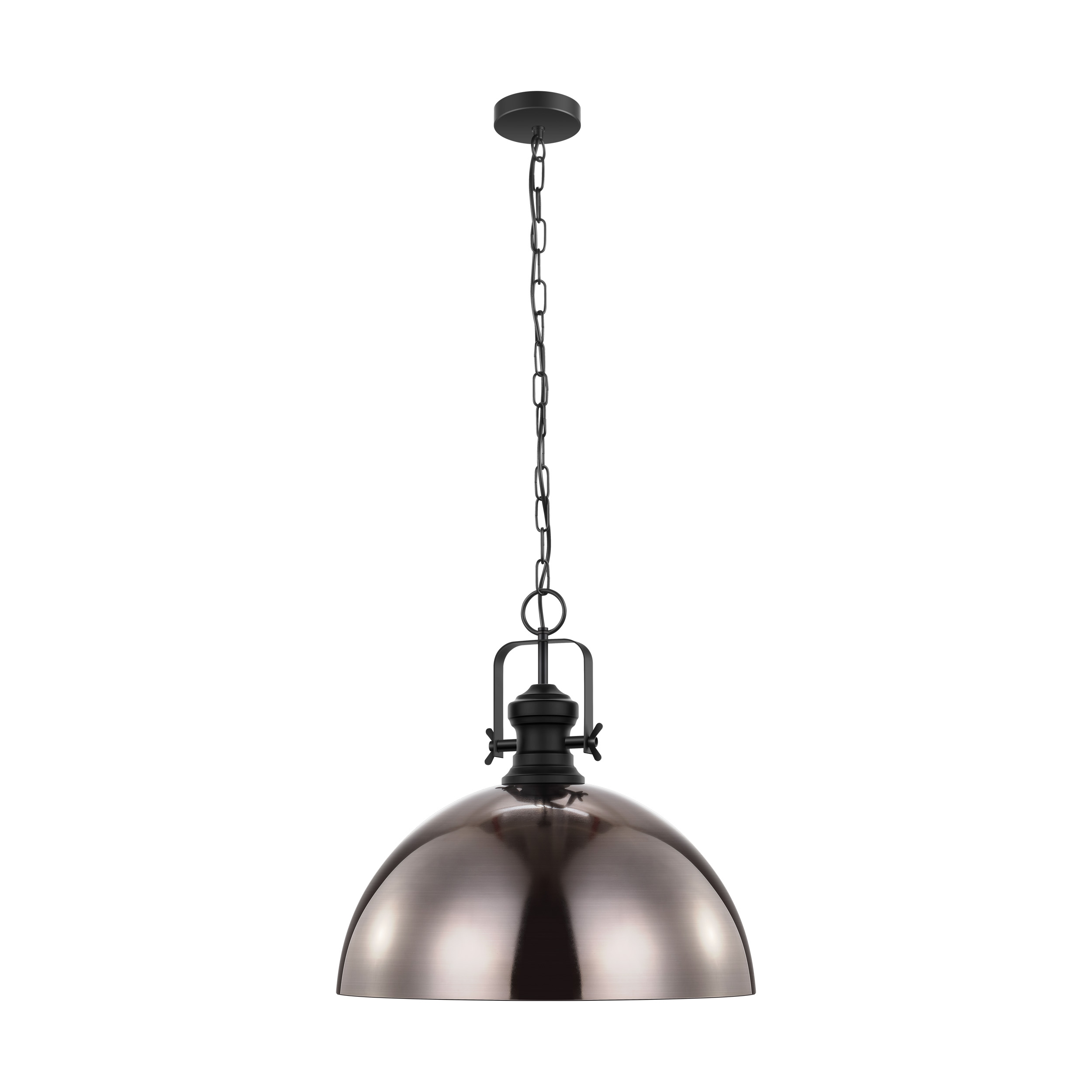 43215 Təkli asqı lampa qara parlaq polad 1X60W 110/D53sm COMBWICH