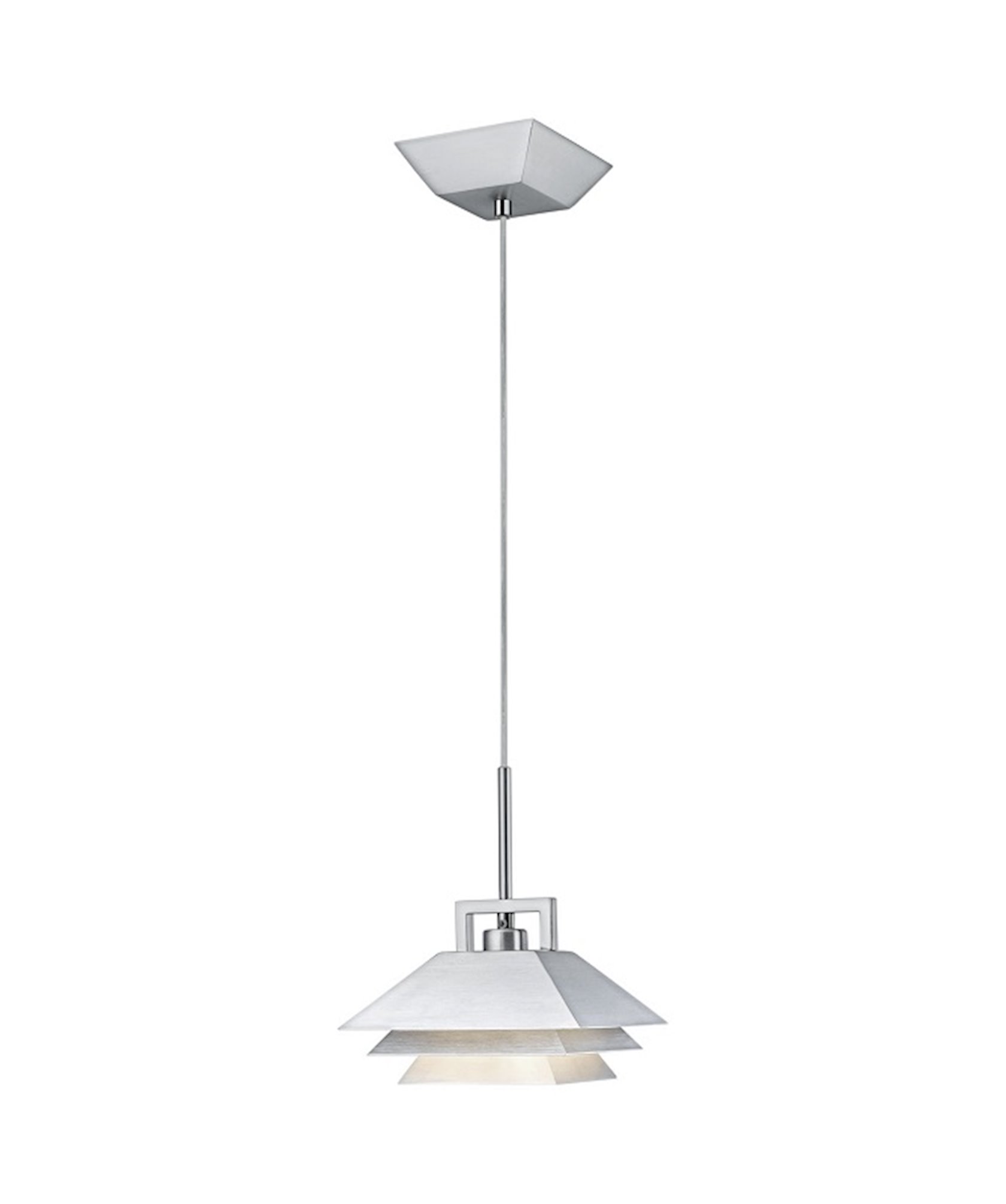 88855 Təkli asqı xrom mat alüminum 1x40W 110sm