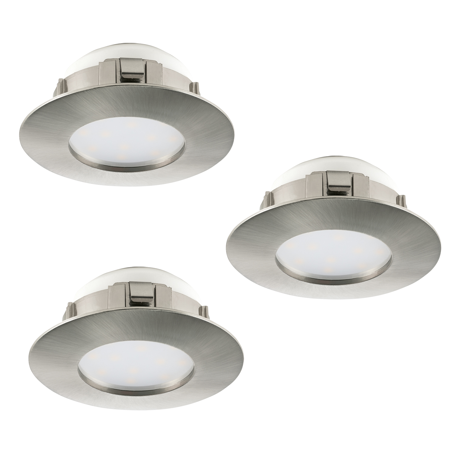 95809 Spot plastik mat nikel 3X6W (LED) 60mm PINEDA