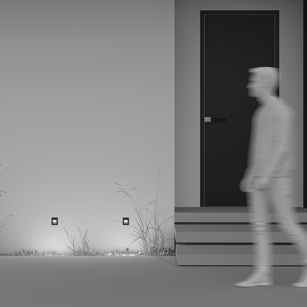 O038-L3B Spot qara alüminium 1X3Vt 5/68/63X63mm ARCA