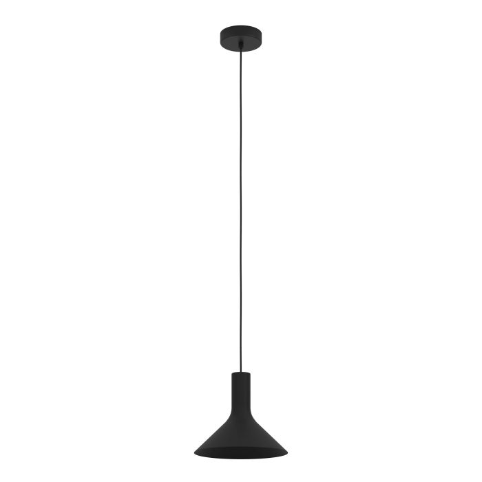 390218 Təkli asqı lampa qara polad 28W 150sm MORESCANA