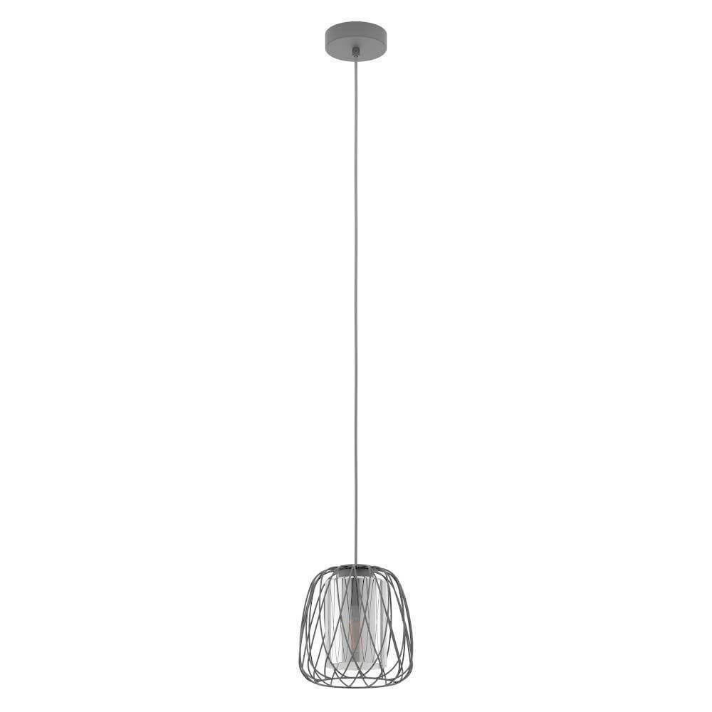 99705 Təkli asqı lampa qara polad şüşə 1X40Vt(E27) 110sm FLORESTA