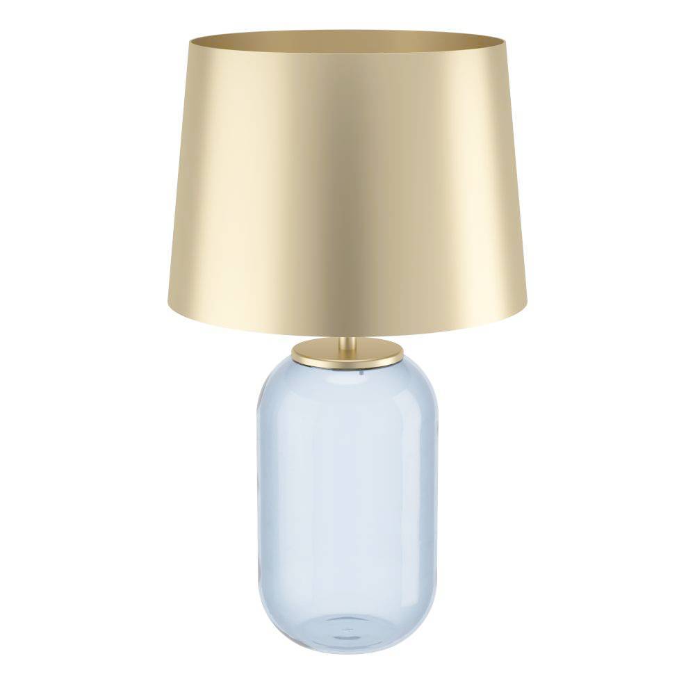 390064 Stolüstü lampa mat qızılı polad şəffaf şüşə 40W 61sm CUITE
