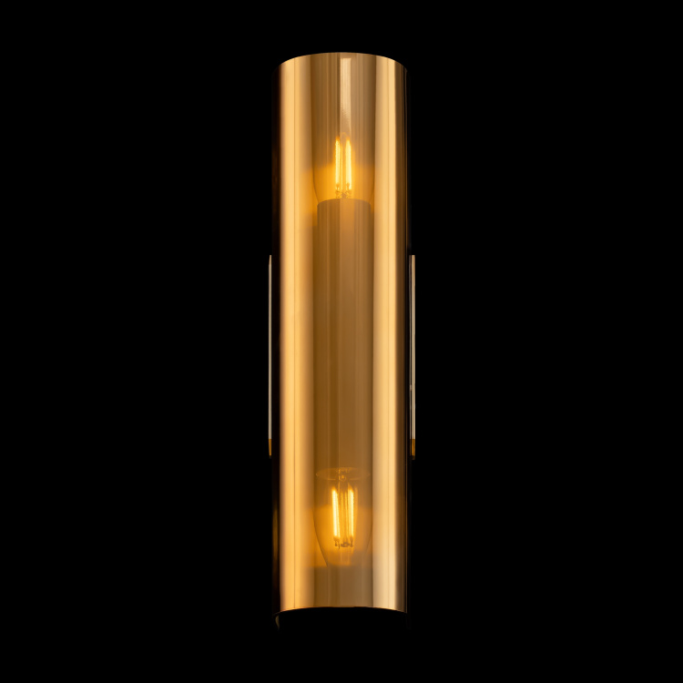 P011WL-02G Divar işığı qızılı metal qızılı şüşə 2X40Vt 32/8/9sm GİOİA