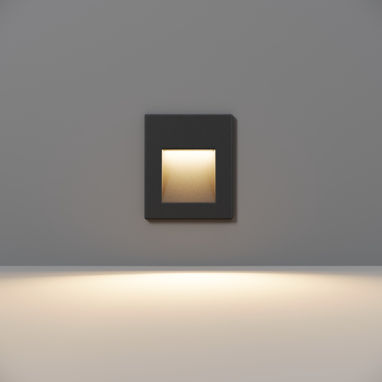 O038-L3B Spot qara alüminium 1X3Vt 5/68/63X63mm ARCA