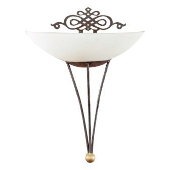 86715 divar işığı qəhvəyi metal bej şüşə 60W 335mm MESTRE